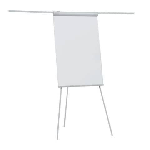Office Marshal Flipchart Stand Tripod Flip Chart Board 68 x 105 cm Magnetic, Writable, Height Adjustable Up to 180 cm Flipcharts Whiteboard Easel Coyote