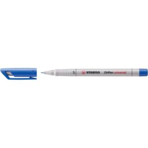 Folienstift - OHPen universal - wasserlöslich superfein - Einzelstift - blau