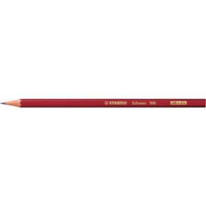 Bleistift - Schwan in rot - Einzelstift - Härtegrad HB