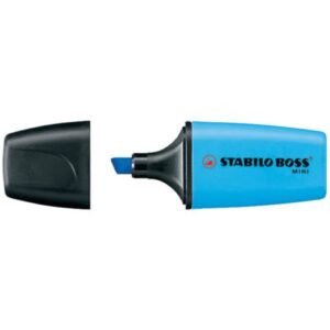 Textmarker - BOSS® MINI - Einzelstift - blau
