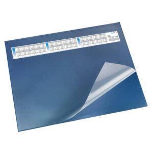 Schreibunterlage DURELLA DS - mit Vollsichtauflage, Kalender, 65 x 52 cm, blau