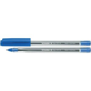 Kugelschreiber Tops 505, Kappenmodell, M, blau, Farbe des Schaftes: transparent