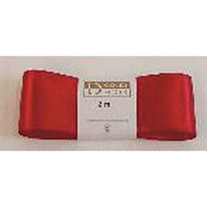 Doppelsatinband - 40 mm x 3 m, rot