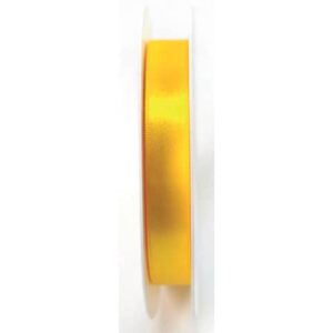 Doppelsatinband - 15 mm x 25 m, gelb