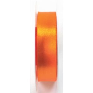 Doppelsatinband - 25 mm x 25 m, orange