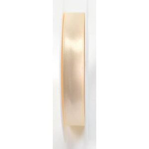 Doppelsatinband - 15 mm x 25 m, creme