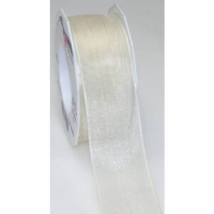Organzaband DK - 40 mm x 25 m, creme