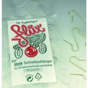 Weihnachtsschmuck Aufhänger - 50 Stück, silber