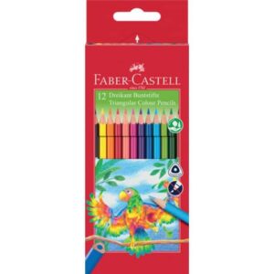 Buntstift Dreikantform - 12 Farben sortiert, Kartonetui