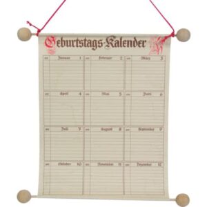 GeburtstagsKalender - 230 x 300 mm
