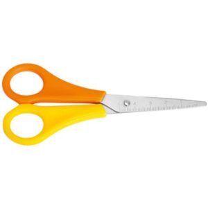 Bastelschere - 13 cm, spitz, grün/gelb