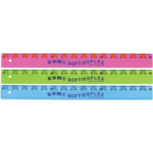 Lineal Kunststoff SOFTIE®FLEX - 30 cm, flexibel, sortiert