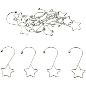 Weihnachtsschmuck Aufhänger - 20 Stück, 5 cm, Metall, silber