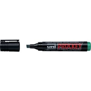 Flipchartmarker UNI Prockey PM-126 - wasserfest, grün, 3-6mm, Keilspitze