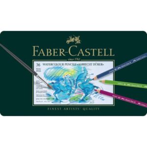 Künstler-Aquarellstift ALBRECHT DÜRER®, 36 Farben sortiert im Metalletui