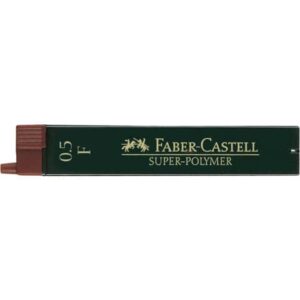 Feinmine SUPER POLYMER - 0,5 mm, F, schwarz, 12 Minen