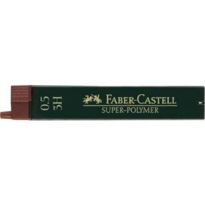Feinmine SUPER POLYMER - 0,5 mm, 3H, schwarz, 12 Minen