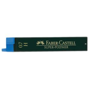 Feinmine SUPER POLYMER - 0,7 mm, H, schwarz, 12 Minen