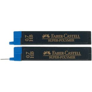 Feinmine SUPER POLYMER - 0,7 mm, 2H, schwarz, 12 Minen