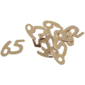 Konfetti Zahl 65 - 10 g, ca. 15 mm, gold