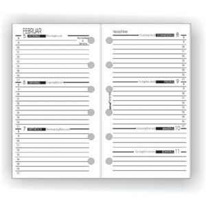 Ersatzkalendarium Wochenplan - A7, 1 Woche / 2 Seite