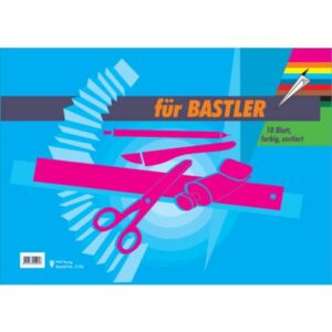 Bastelmappe Buntpapier - A3, 18 Blatt, sortiert
