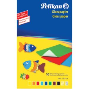 Glanzpapier 232 M/10, Mappe mit 10 Blatt in 10 Farben