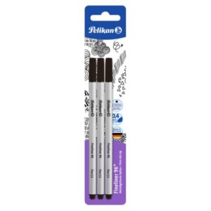 Fineliner 96 - schwarz, Blisterverpackung mit 3 Stück