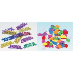 Konfetti Happy Birthday & Luftballons - 15 g, sortiert