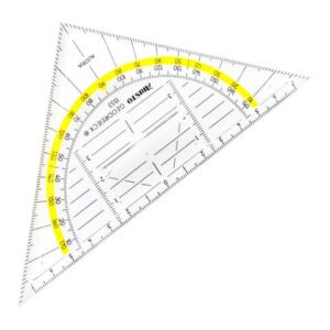 Geo-Dreieck® mit Griff, Plexiglas®, 160 mm, glasklar