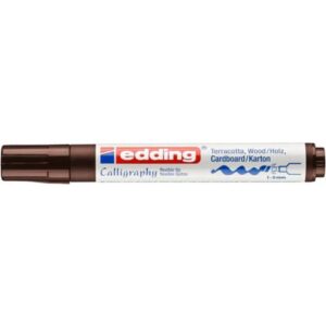 1455 Kalligrafie Stift - Fasermaler, 1-5 mm, dunkelbraun
