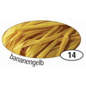 Naturbast Raffia - matt, bananengelb, 50 g