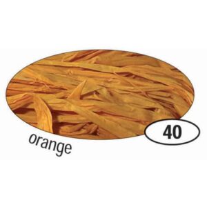 Naturbast Raffia - matt, orange, 50 g
