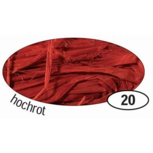 Naturbast Raffia - matt, hochrot, 50 g