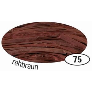 Naturbast Raffia - matt, rehbraun, 50 g