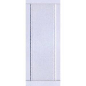 Doppelsatinband - 3 mm x 50 m, weiß