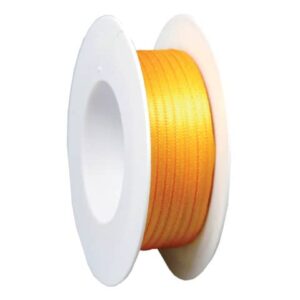 Doppelsatinband - 3 mm x 50 m, goldgelb