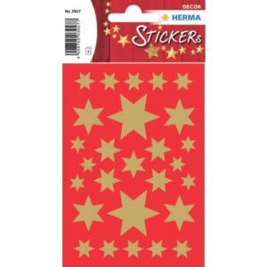 3927 Sticker DECOR Sterne 6-zackig, gold