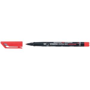 Folienstift - OHPen universal - permanent superfein - Einzelstift - rot