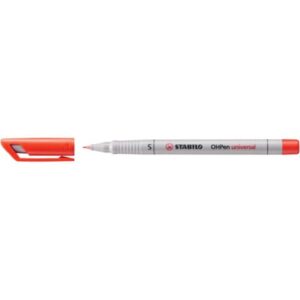 Folienstift - OHPen universal - wasserlöslich superfein - Einzelstift - rot