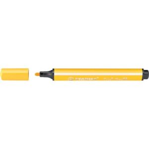 Gefederter Dreikant-Filzstift - Trio Scribbi - Einzelstift - gelb