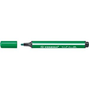 Gefederter Dreikant-Filzstift - Trio Scribbi - Einzelstift - grün