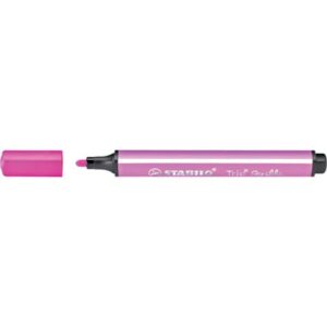 Gefederter Dreikant-Filzstift - Trio Scribbi - Einzelstift - rosa