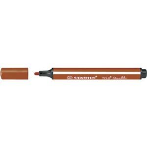 Gefederter Dreikant-Filzstift - Trio Scribbi - Einzelstift - hellbraun
