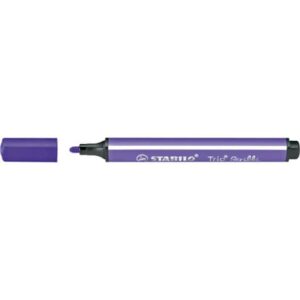 Gefederter Dreikant-Filzstift - Trio Scribbi - Einzelstift - violett