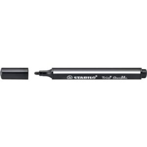 Gefederter Dreikant-Filzstift - Trio Scribbi - Einzelstift - schwarz