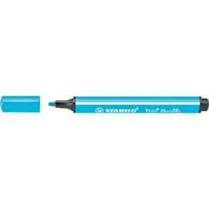 Gefederter Dreikant-Filzstift - Trio Scribbi - Einzelstift - hellblau