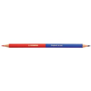 Premium-Buntstift - Original - Einzelstift - zweifarbig, rot & blau