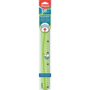 Flachlineal Flex - 30 cm, sortiert, blau / grün-transparent