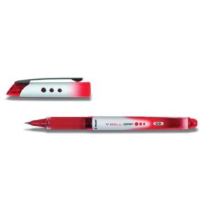 Tintenroller V-Ball Grip 05, mit Kappe, druckresistent, gummierte Griffzone, 0.5mm (F), rot
